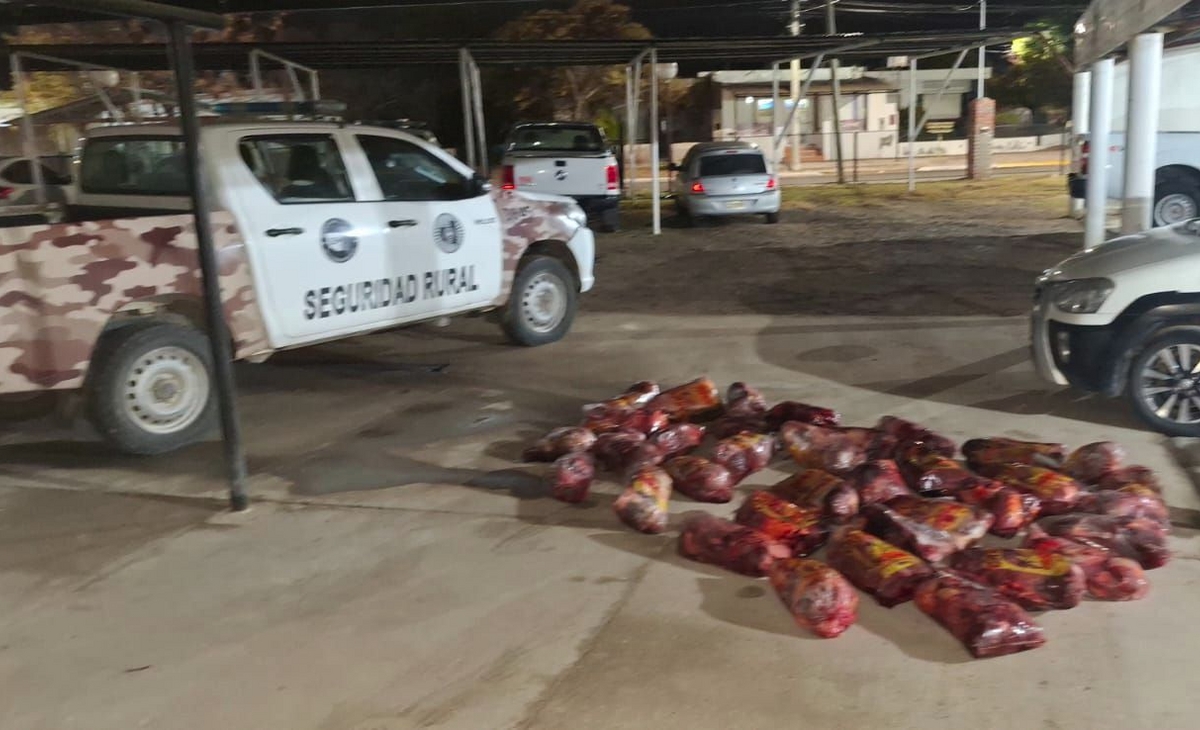 Operativos en 25 de Mayo: 400 kilos de carne ilegal y un arresto violento