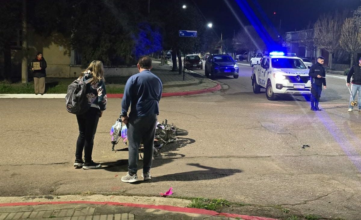Accidente en Castex: mujer gravemente herida tras choque de motos