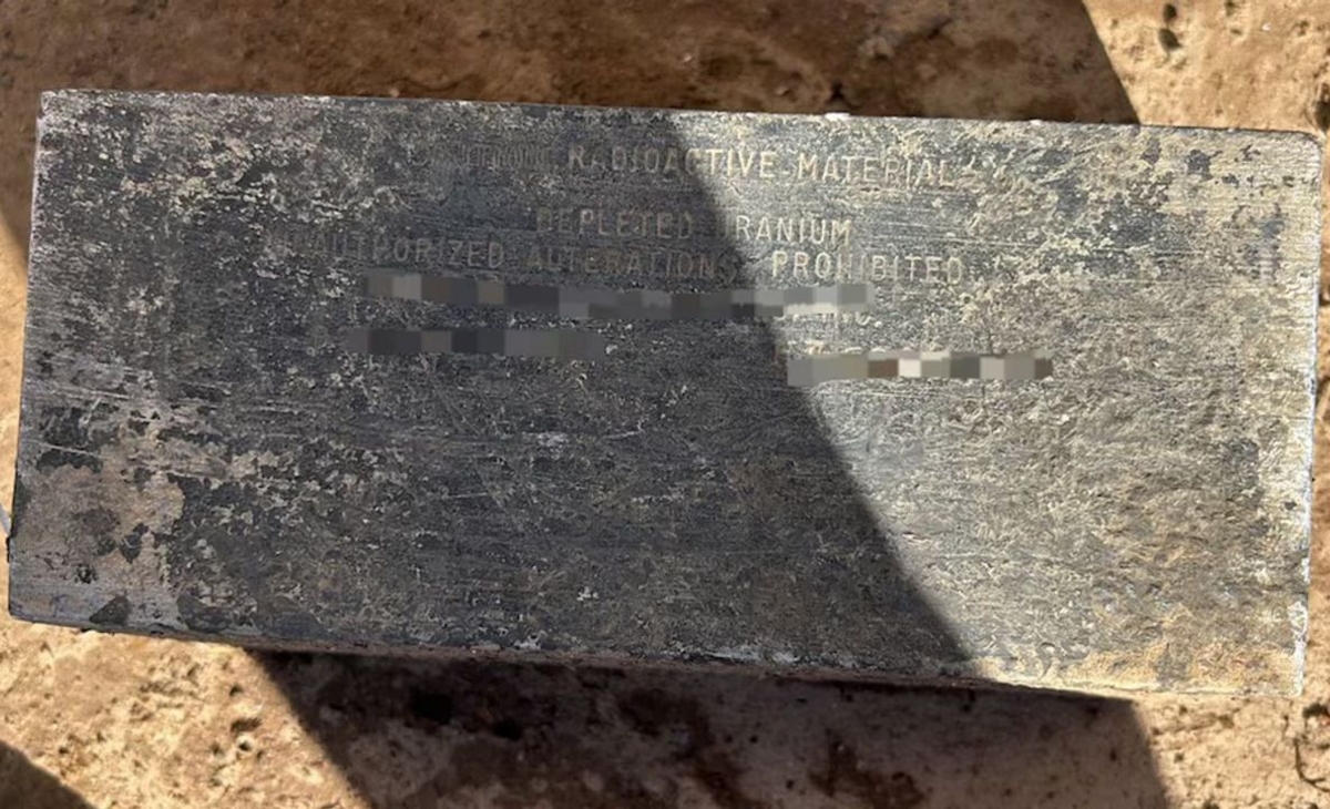 Encontraron un bloque de uranio en una planta de reciclaje
