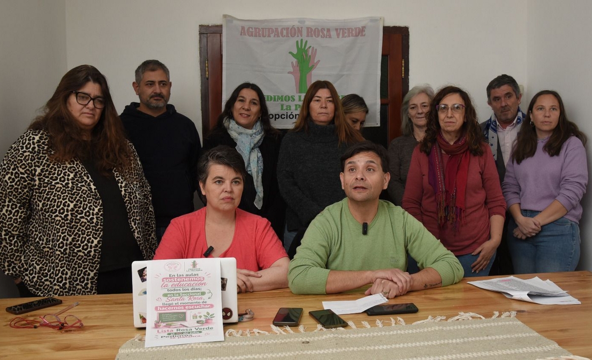 La Lista Rosa y Verde compite en Utelpa y busca "volver a representar a los docentes"