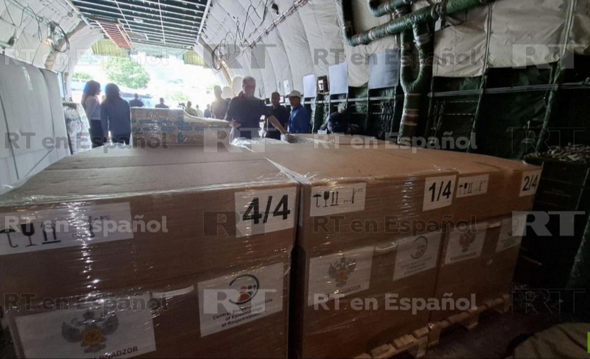Venezuela recibió otro cargamento de ayuda humanitaria desde Rusia