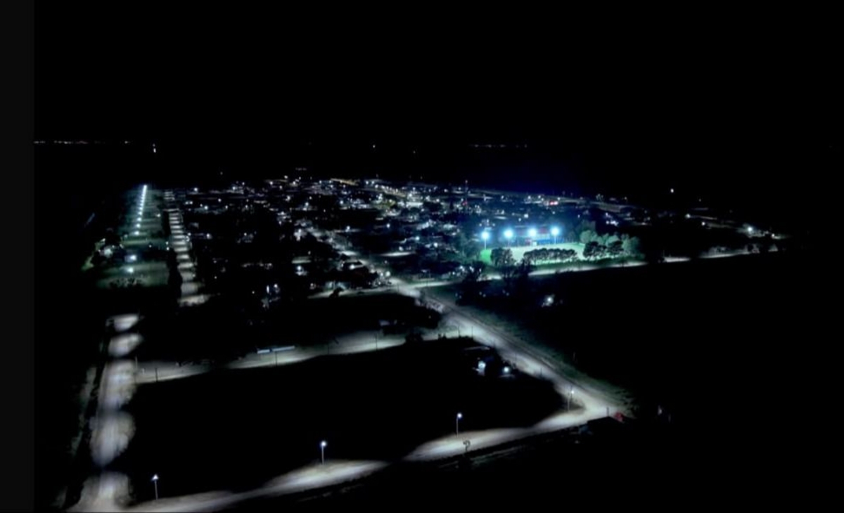 Metileo concretó una nueva obra de iluminación LED