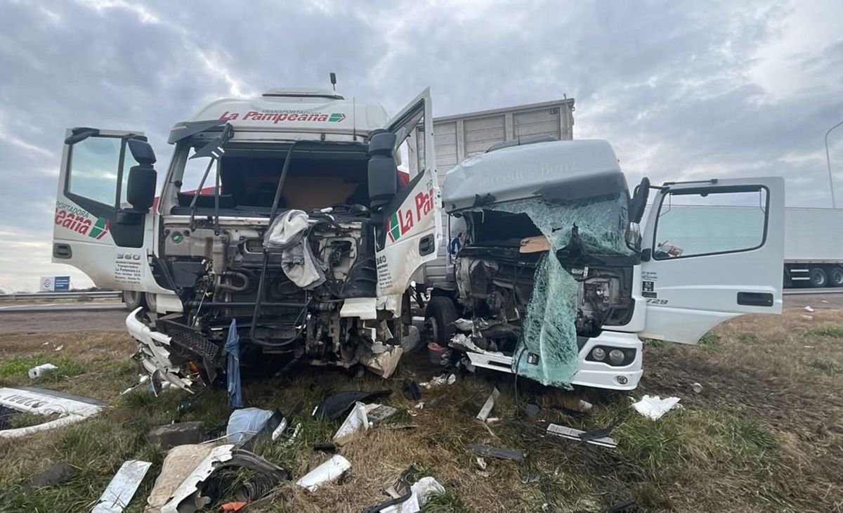 Tragedia en la ruta: un choque fatal entre camiones deja una víctima mortal
