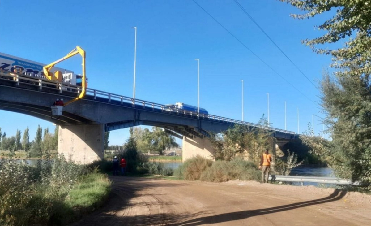 Vialidad Nacional hará otra revisión del puente en La Adela