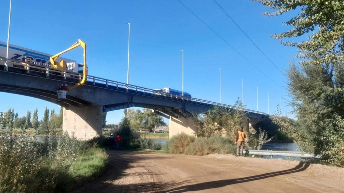 Vialidad Nacional hará otra revisión del puente en La Adela