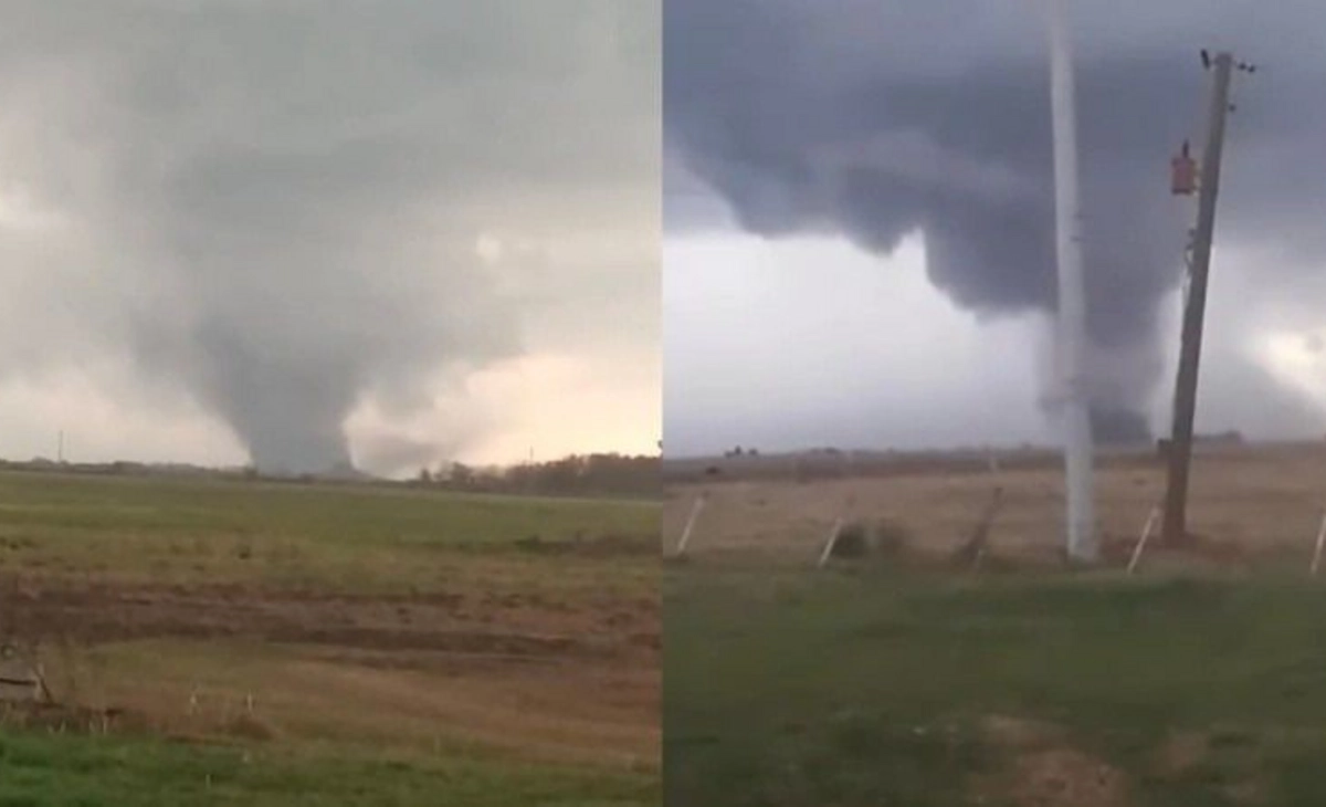 Tornado azotó a zona rural y causó graves destrozos