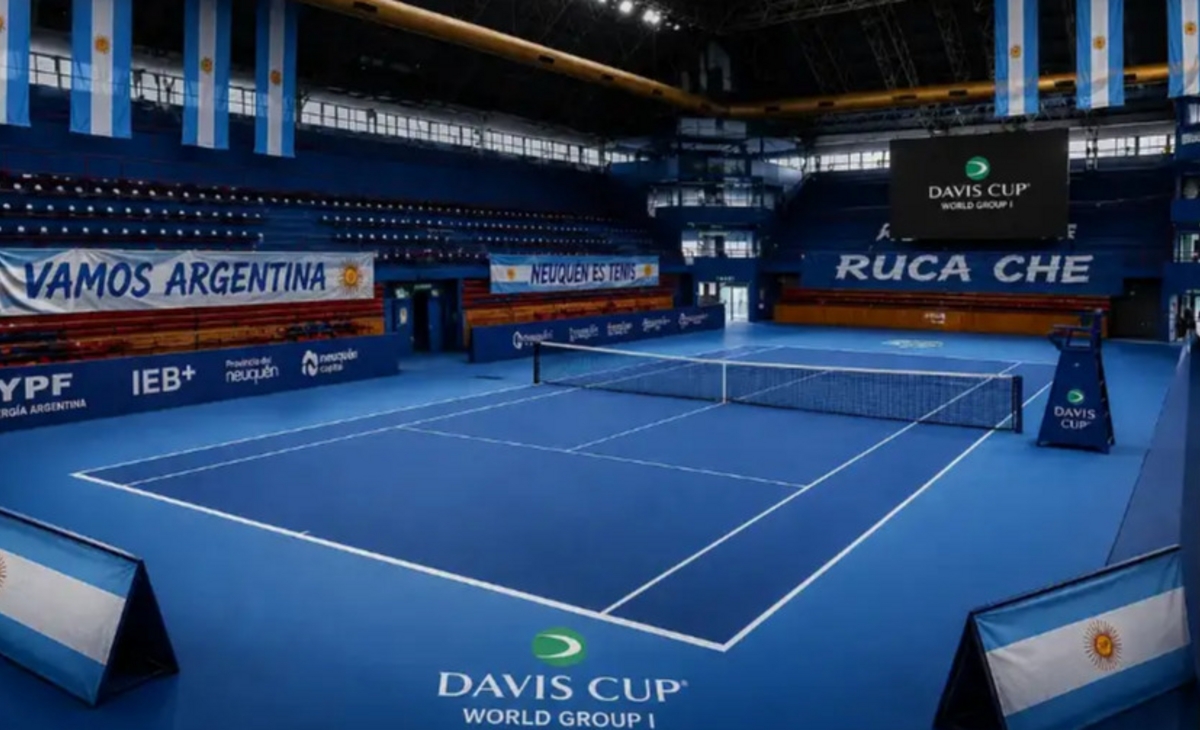 Copa Davis: transforman el Ruca Che, superficie tipo US Open y 3500 lugares