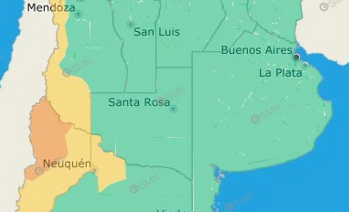 Alerta meteorológica por lluvias, nevadas intensas, viento y zonda