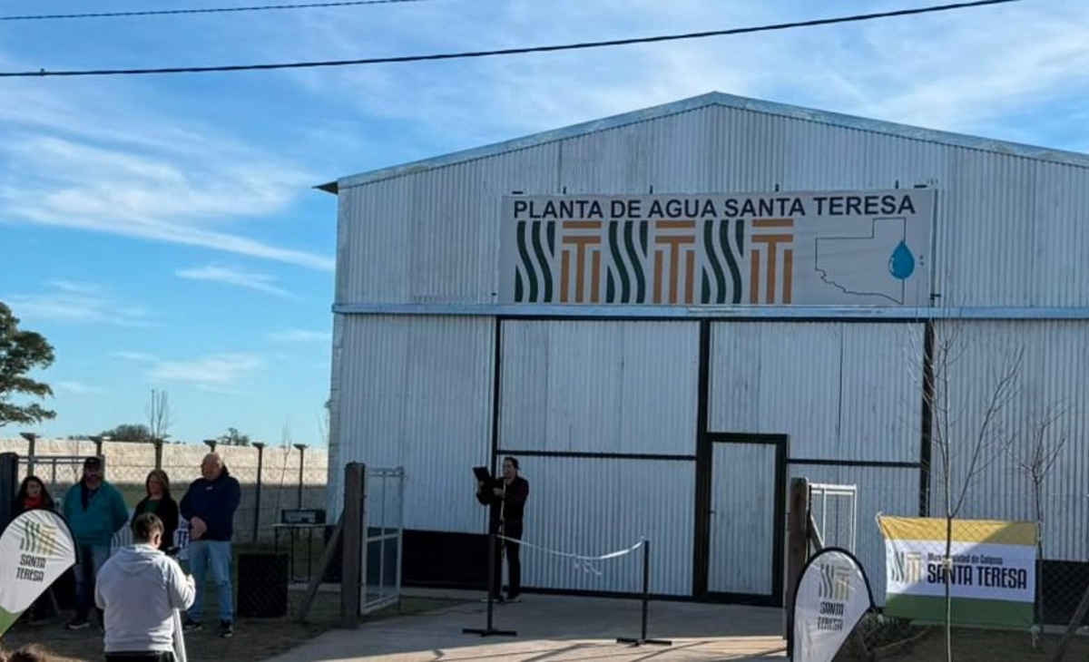 Santa Teresa: el municipio inauguró la planta de agua tratada