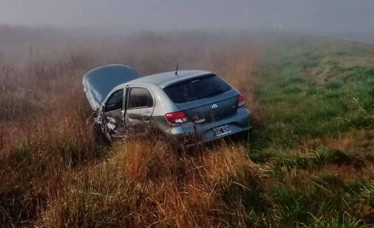 Tres personas hospitalizadas tras un fuerte choque en la Ruta 7