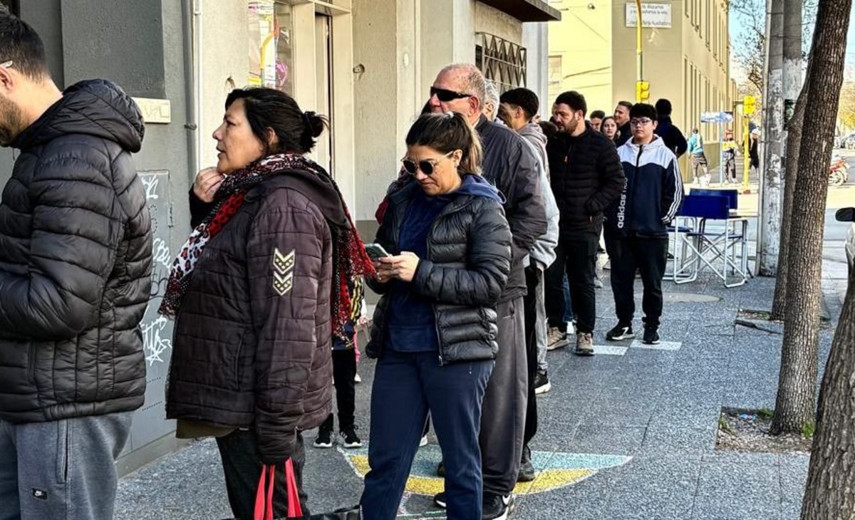Una multitud en la entrega gratuita de plantines de Dafas