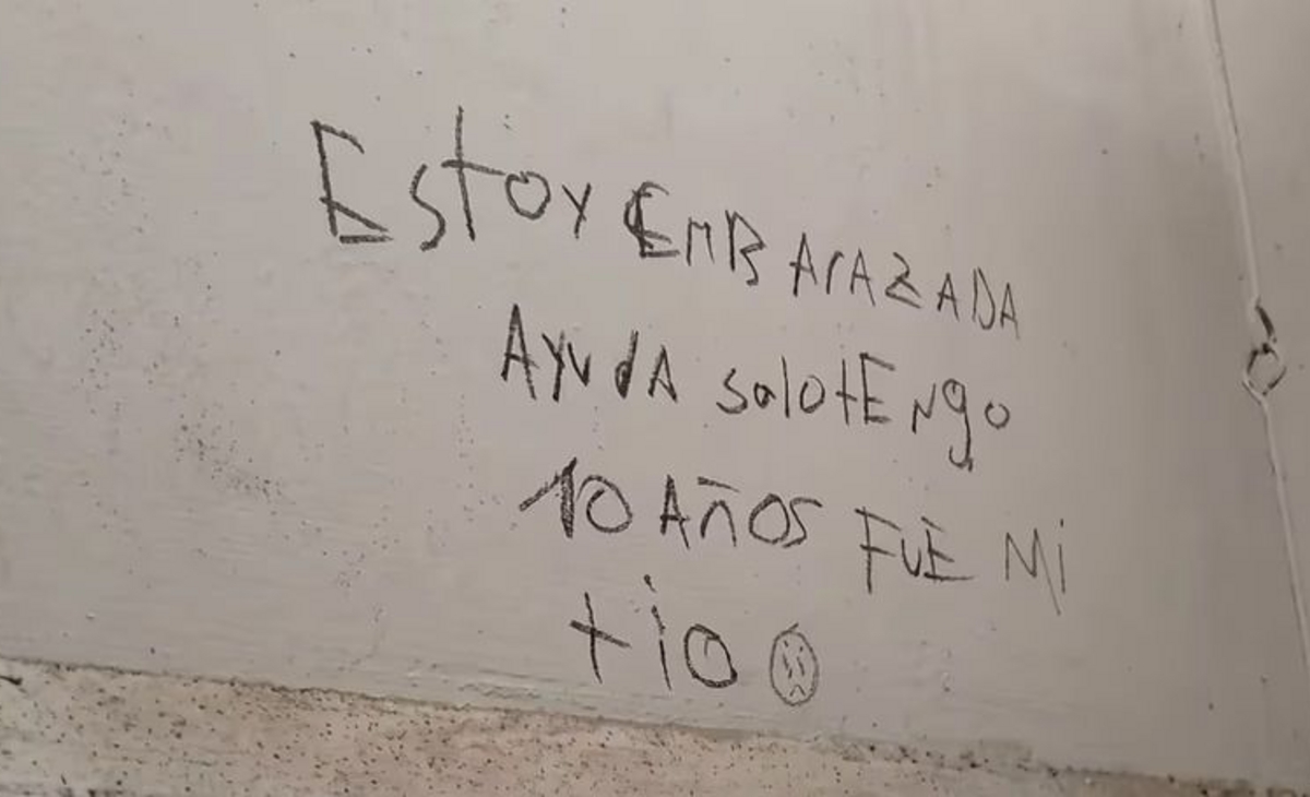 Pintada en una escuela alertó a la Justicia: mensaje denuncia embarazo de una niña