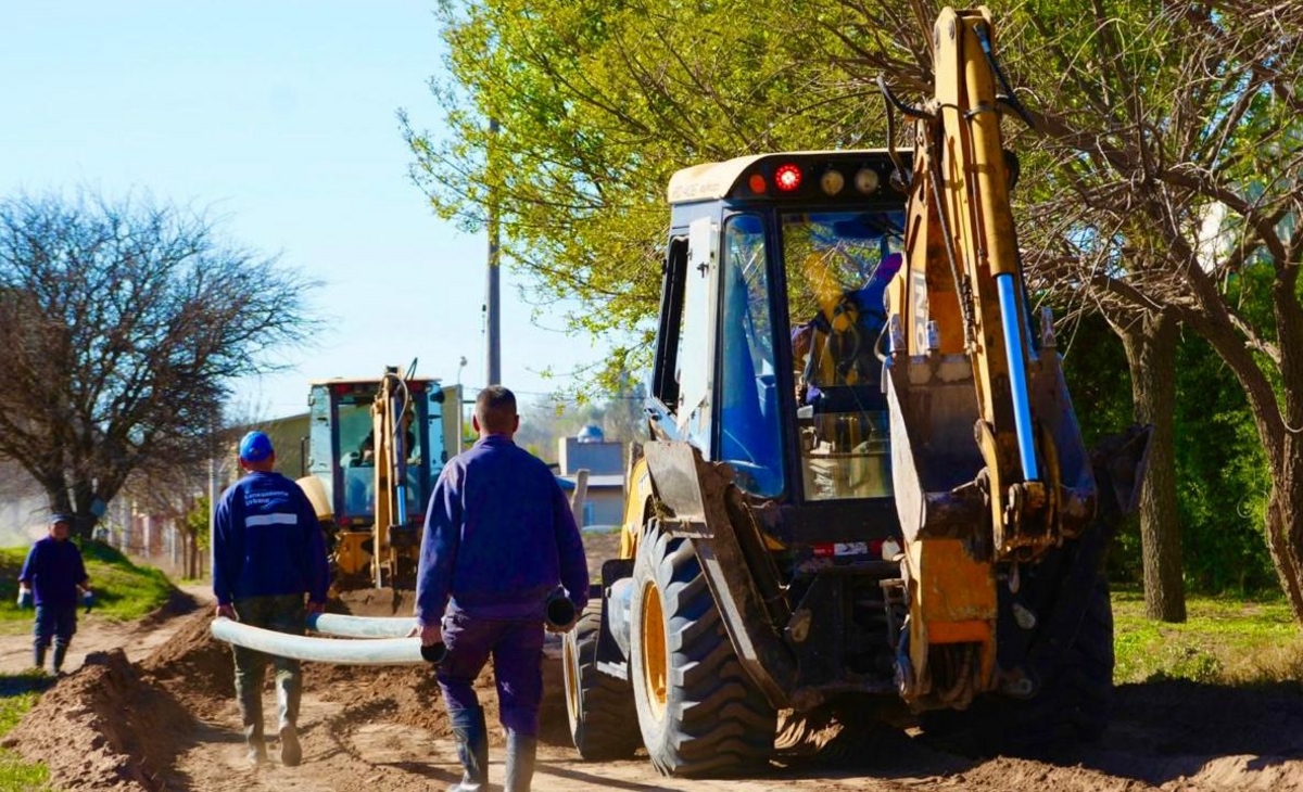 Red de agua potable: la obra de Villa Hilda superó el 50% de ejecución
