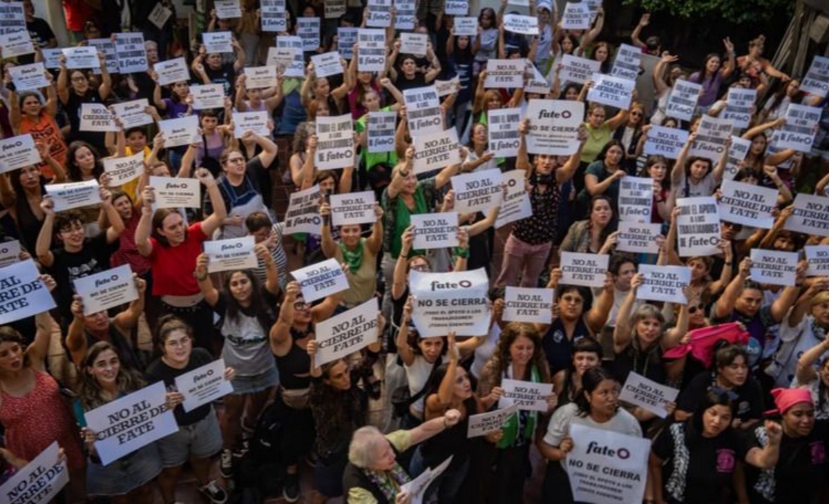 Los trabajadores de Fate rechazaron el desalojo que ordenó la Justicia