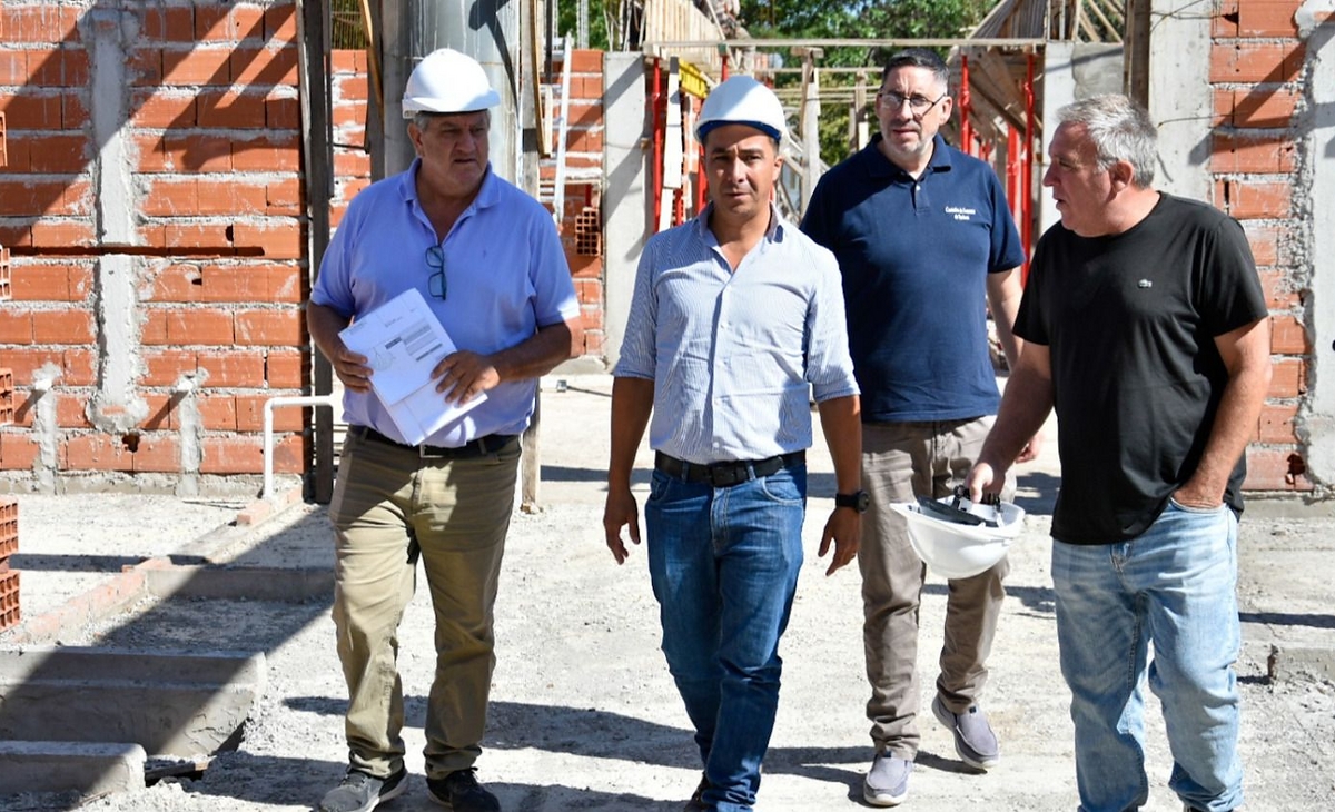 El nuevo colegio secundario de Speluzzi ya tiene un 70% de avance