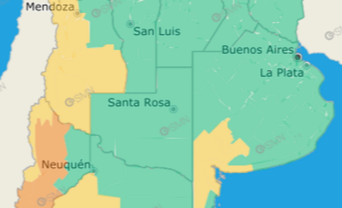 Alerta meteorológica por lluvias y vientos severos