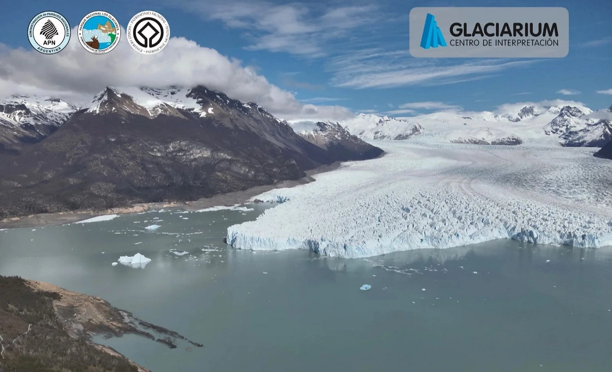 Retroceso histórico: El Glaciar Perito Moreno perdió casi 1,5 kilómetros
