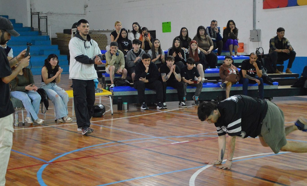 Matías García se lució en la presentación