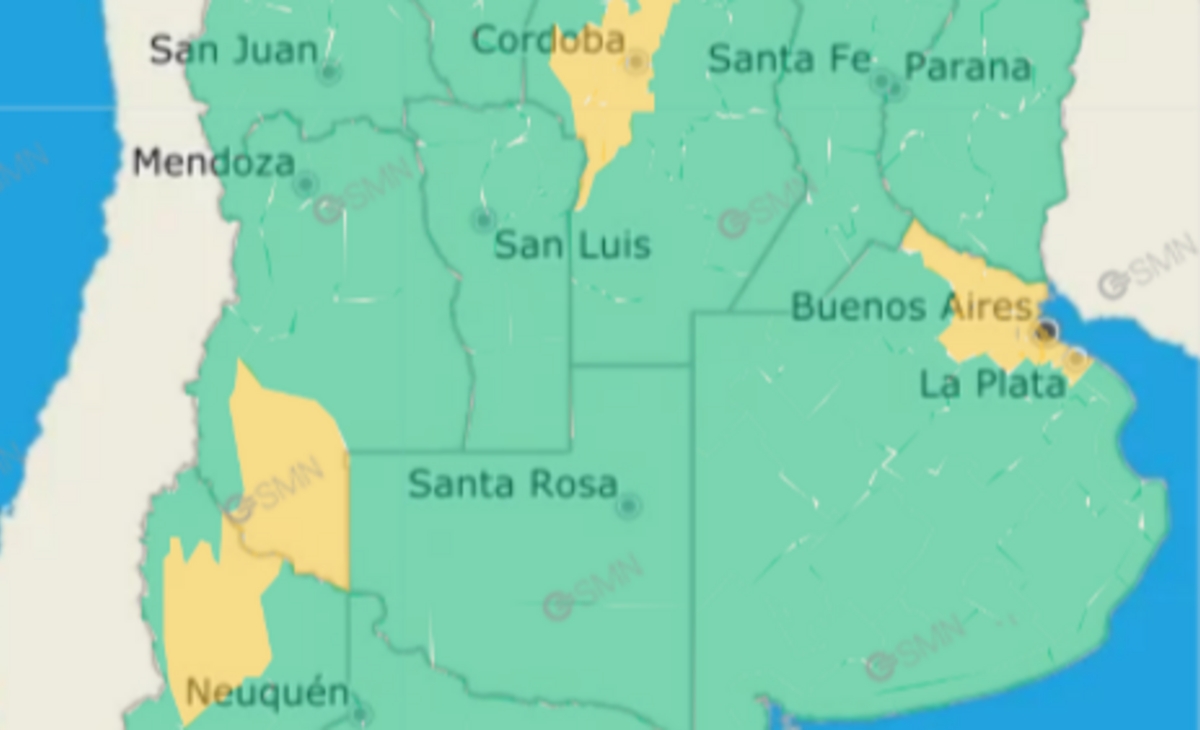 Alerta meteorológica por tormentas intensas