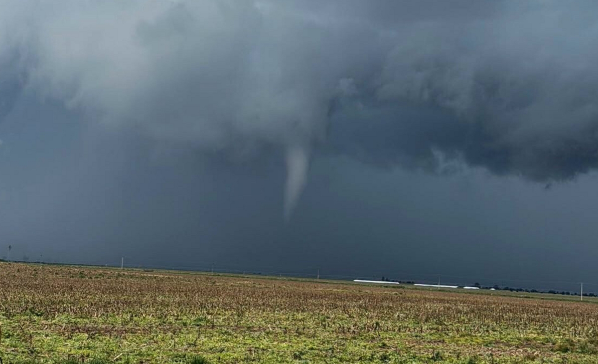 Se generó un principio de tornado en la Ruta 85