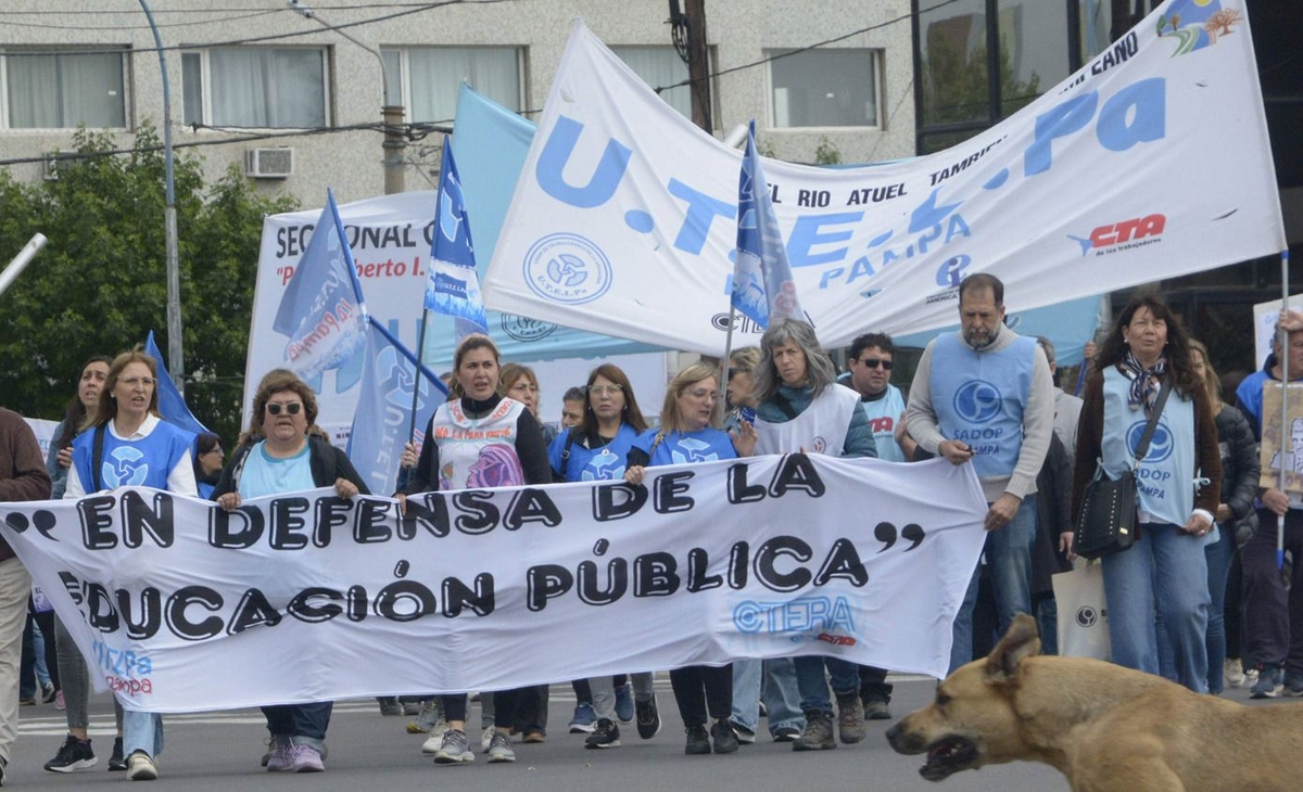 Paro nacional docente: UTELPA rechazó las amenazas de la ministra Pettovello