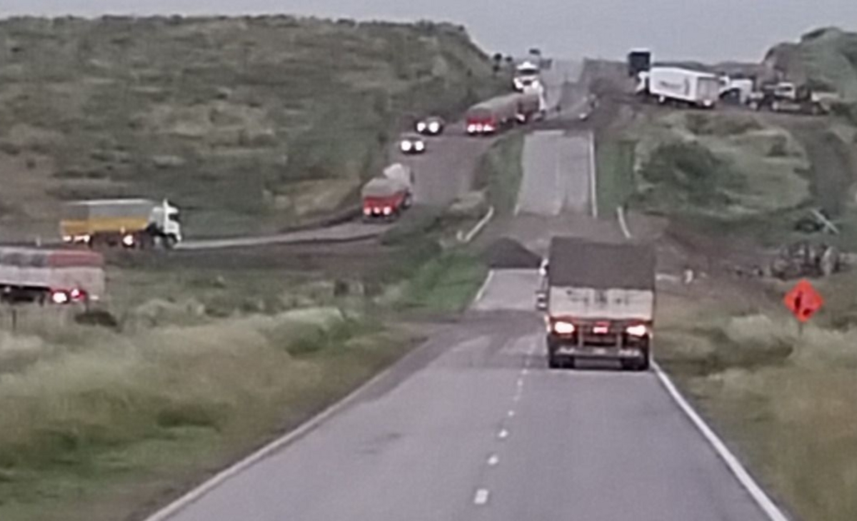 Malestar por el abandono de la ruta nacional 35